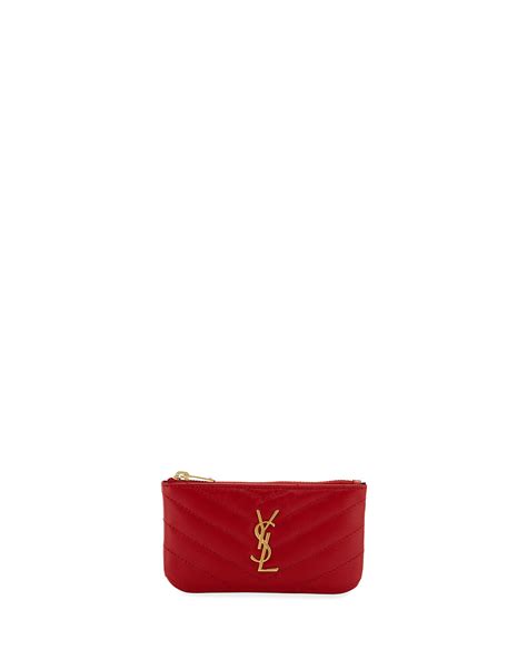 ysl mini quilted leather zip pouch with key ring|Saint Laurent Loulou Monogram YSL Mini Quilted Leather Zip .